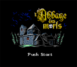 L'Abbaye des Morts — écran titre
