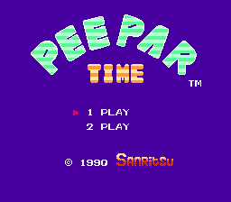 Peepar Time — écran titre