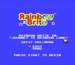 Rainbow Brite - Journey to Rainbow Land — écran titre