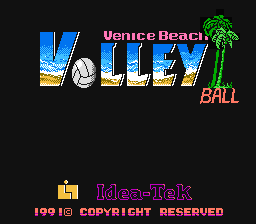 Venice Beach Volleyball — écran titre