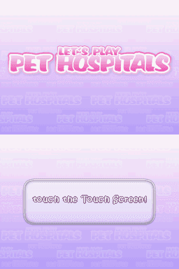 Let's Play Pet Hospitals — écran titre