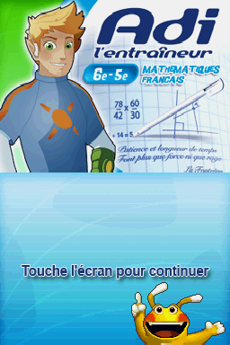 Adi L'entraineur - Mathematiques, Francais 6e And 5e — écran titre