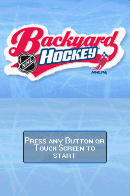 Backyard Hockey — écran titre