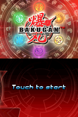 Bakugan Battle Brawlers — écran titre