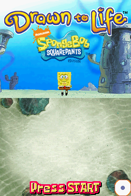Drawn To Life - Spongebob Squarepants Edition — écran titre