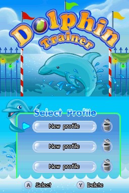 Dolphin Trainer — écran titre