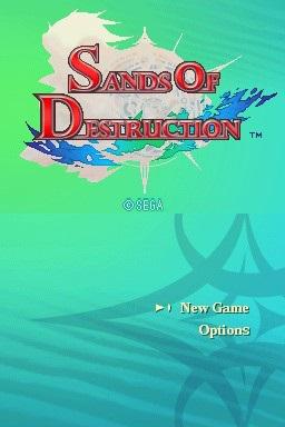 Sands Of Destruction — écran titre