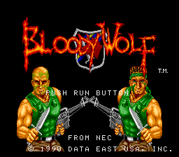 Bloody Wolf — écran titre