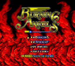 Burning Angels — écran titre