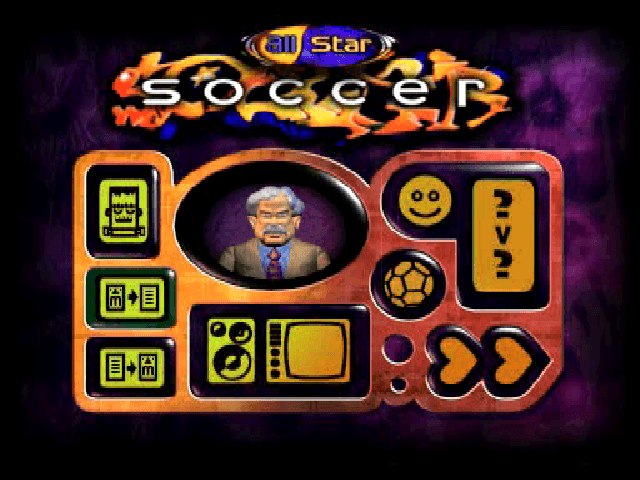 All Star Soccer — écran titre