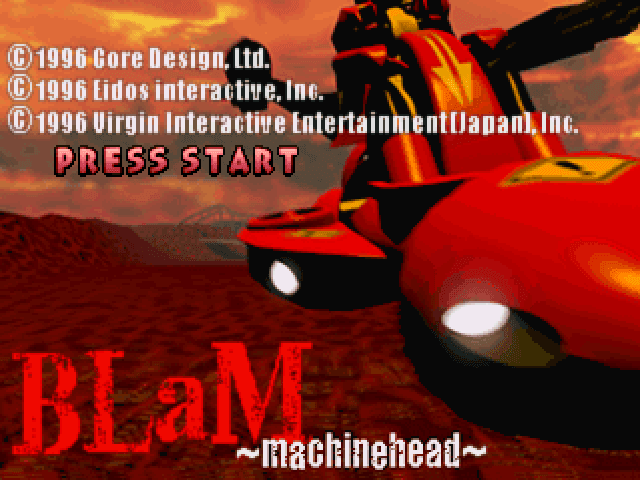 Blam! Machinehead — écran titre