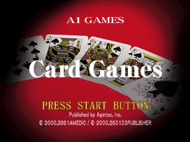 Card Games — écran titre