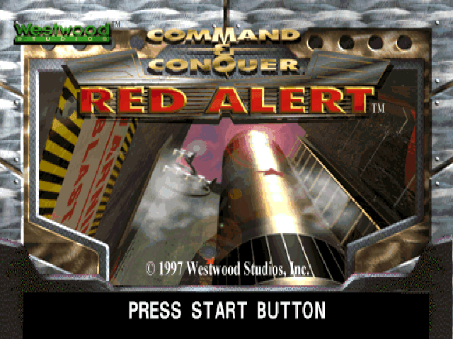 Command and Conquer - Red Alert (Soviet Disc) — écran titre