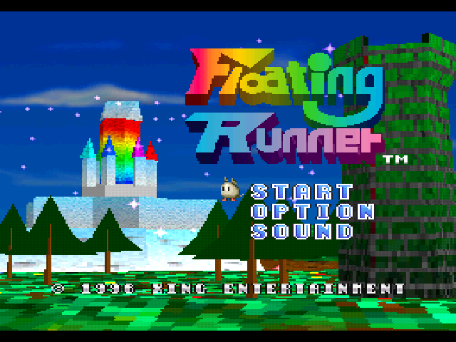 Floating Runner - Quest For The 7 Crystals — écran titre