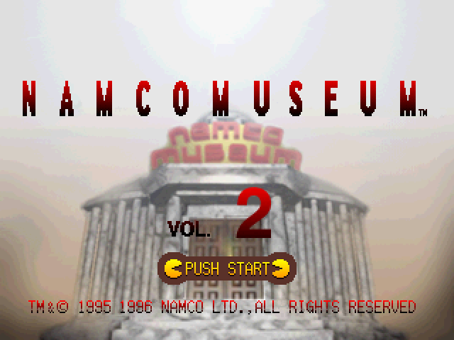 Namco Museum Vol.2 — écran titre