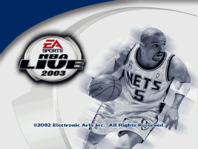 NBA Live 2003 — écran titre