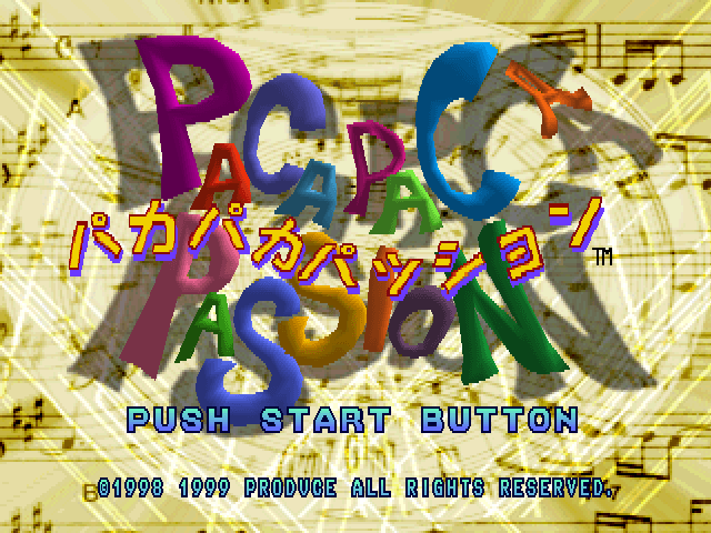 Paca Paca Passion — écran titre