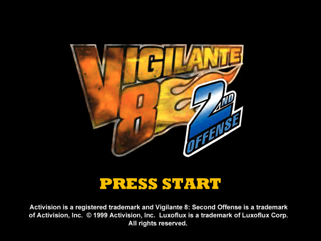 Vigilante 8 - 2nd Offense — écran titre