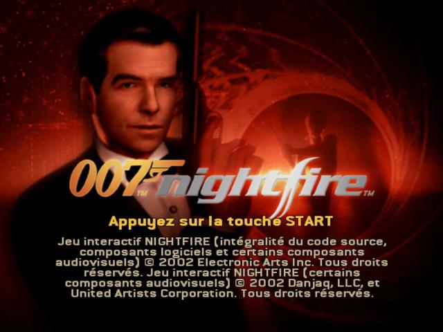 007 - Nightfire — écran titre