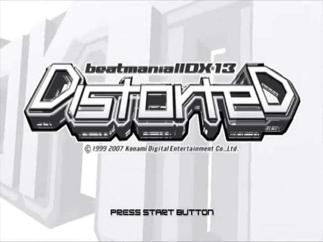 Beatmania 2 Dx 13 - Distorted — écran titre