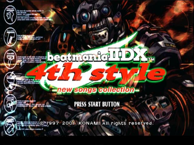 Beatmania 2 Dx 4th Style - New Songs Collection — écran titre