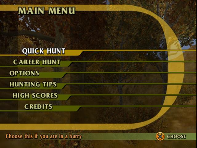 Cabela's Deer Hunt - 2004 Season — écran titre