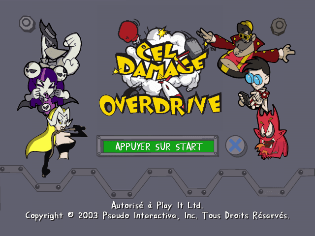 Cel Damage - Overdrive — écran titre