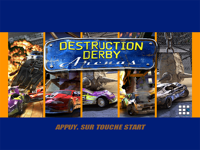 Destruction Derby - Arenas — écran titre