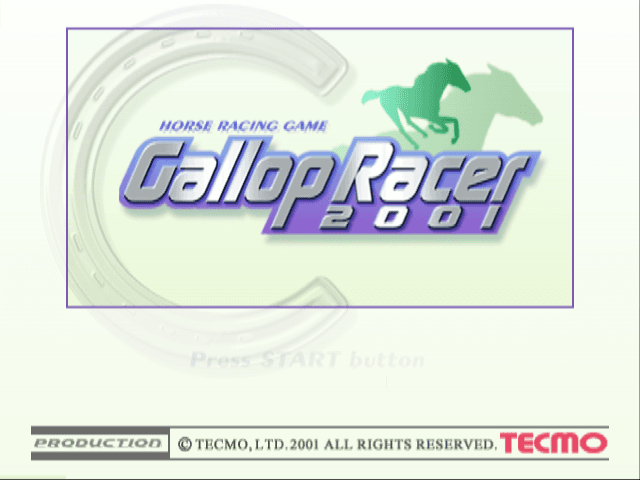 Gallop Racer 2001 — écran titre