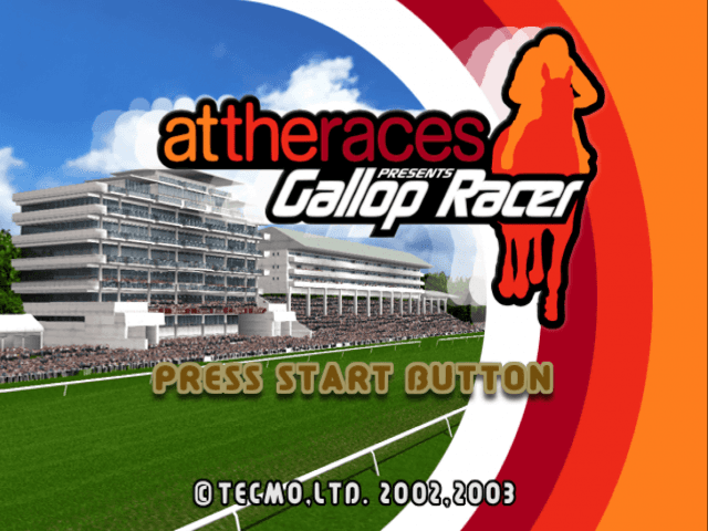 Attheraces Presents Gallop Racer — écran titre