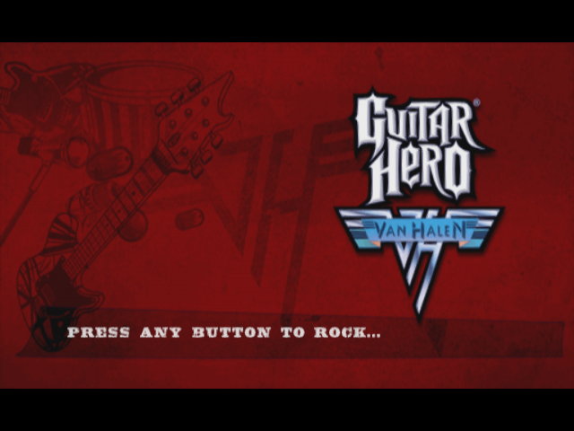 Guitar Hero - Van Halen — écran titre