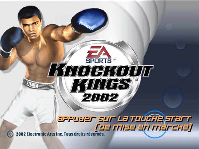 Knockout Kings 2002 — écran titre