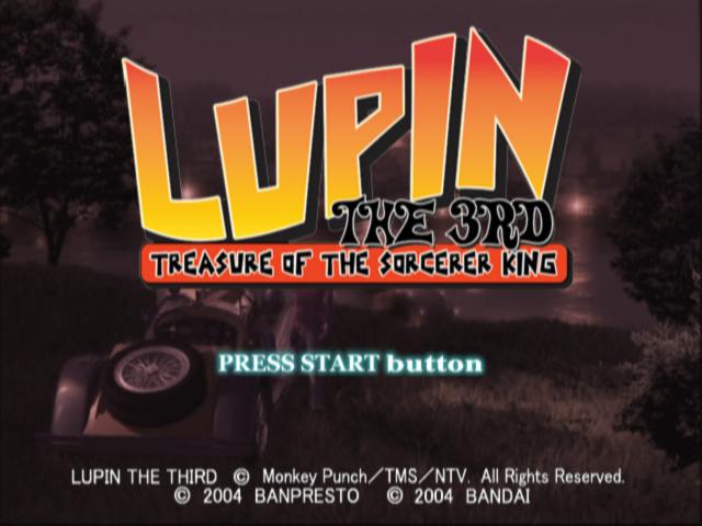Lupin The 3rd - Treasure Of The Sorcerer King — écran titre