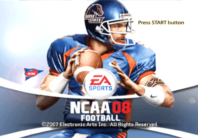 Ncaa Football 08 — écran titre