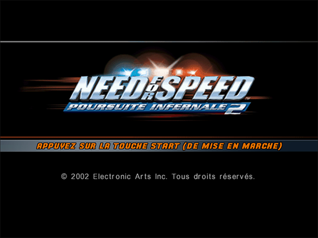 Need for Speed - Hot Pursuit 2 — écran titre