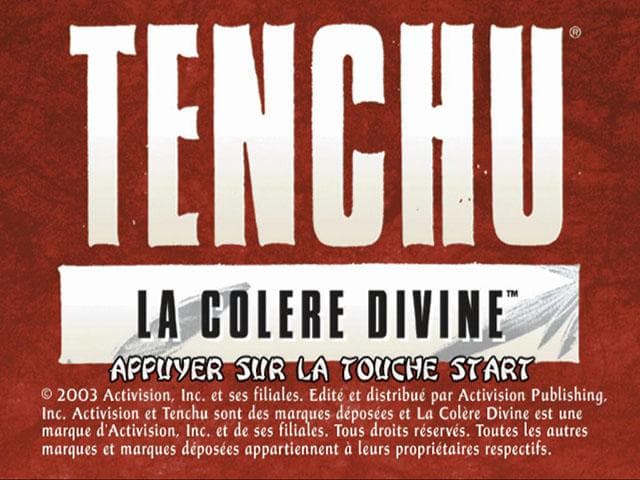 Tenchu - La Colère Divine — écran titre