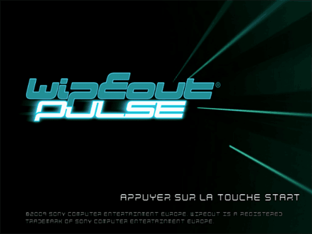 Wipeout Pulse — écran titre