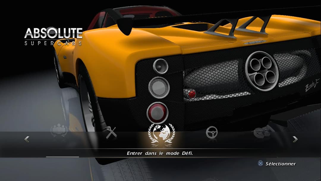 Absolute Supercars — écran titre