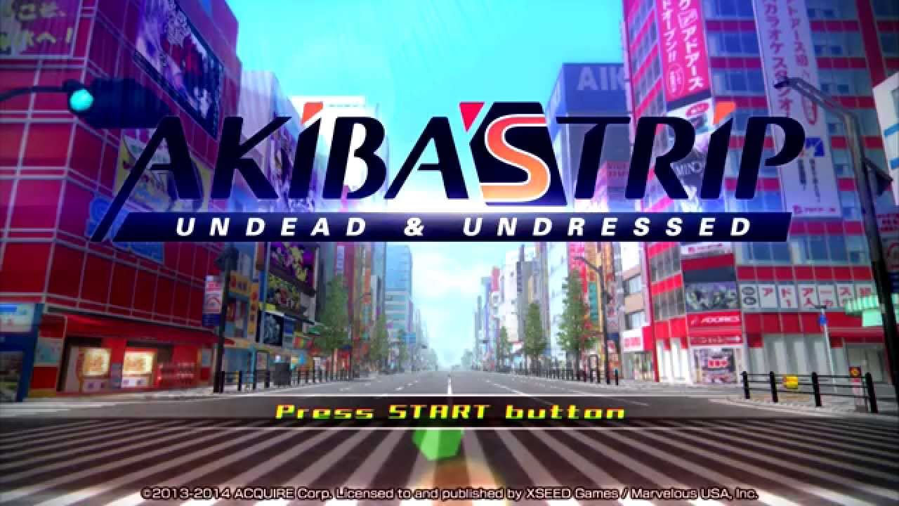 Akibas Trip - Undead And Undressed — écran titre