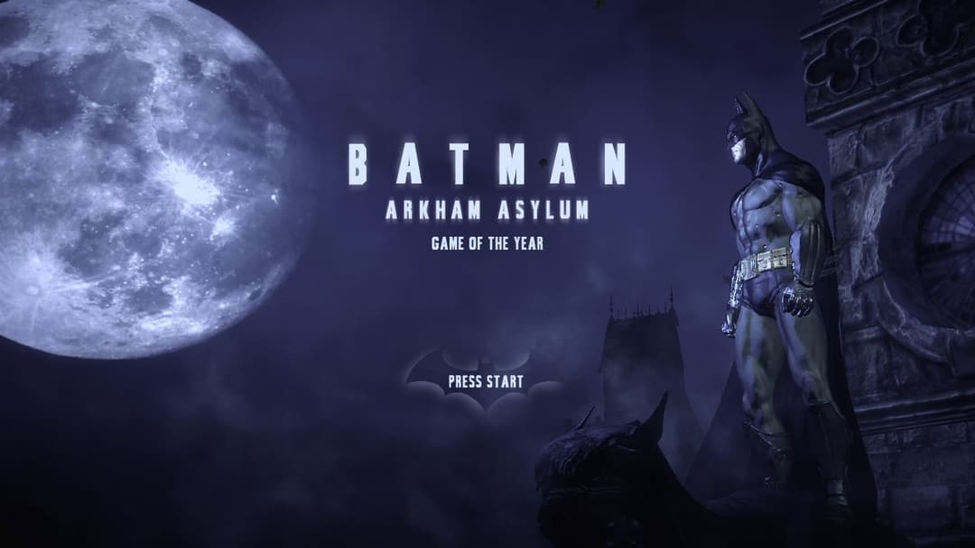 Batman - Arkham Asylum - Game of the Year Edition — écran titre