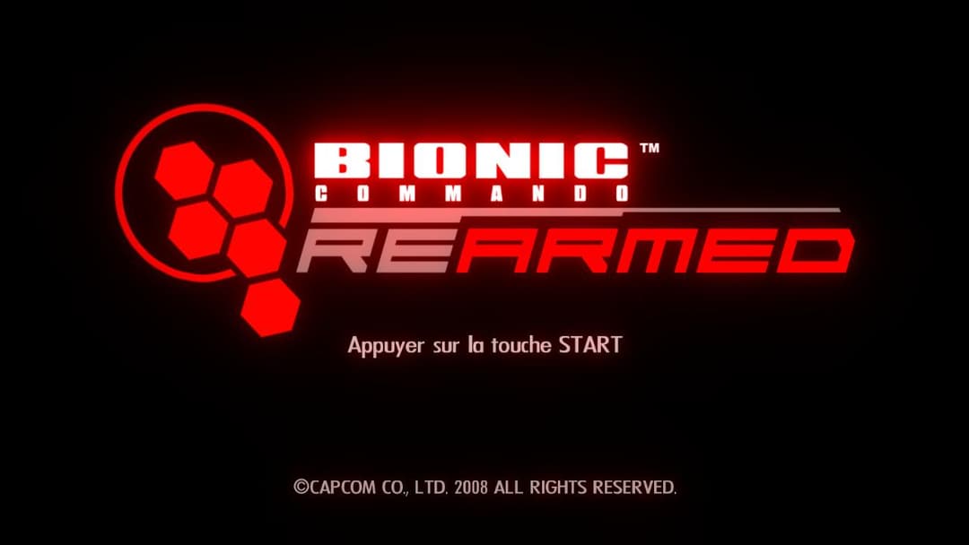 Bionic Commando Rearmed — écran titre