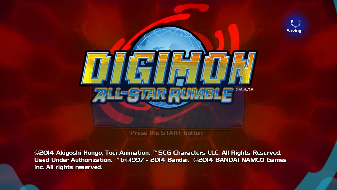Digimon - All-star Rumble — écran titre