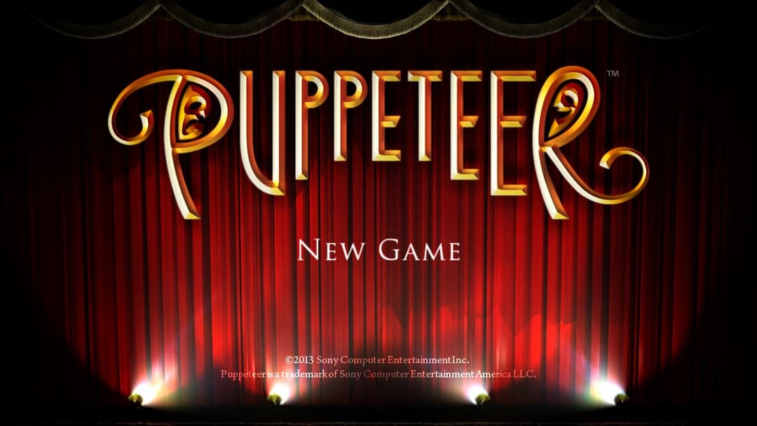Puppeteer — écran titre