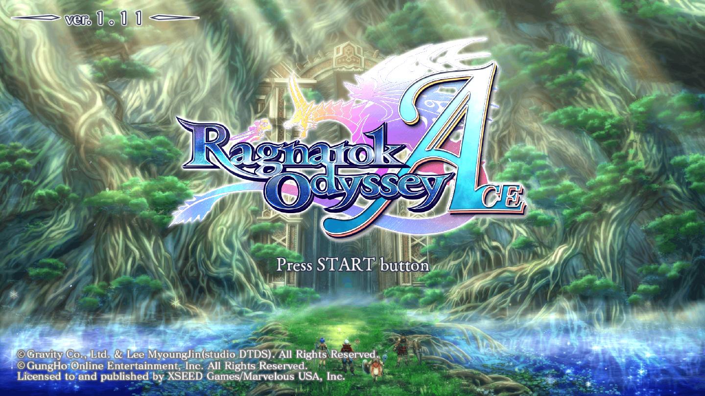 Ragnarok Odyssey Ace — écran titre