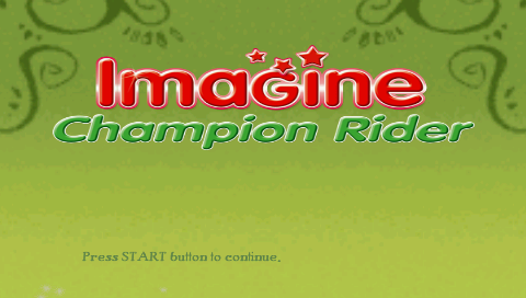 Imagine Champion Rider — écran titre