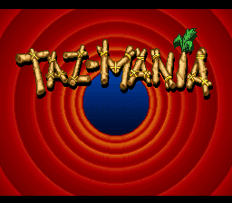 Taz-mania — écran titre
