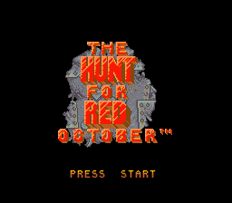 Hunt For Red October, The — écran titre