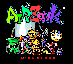 Air Zonk — écran titre