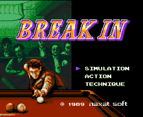 Break In (TGX) — écran titre