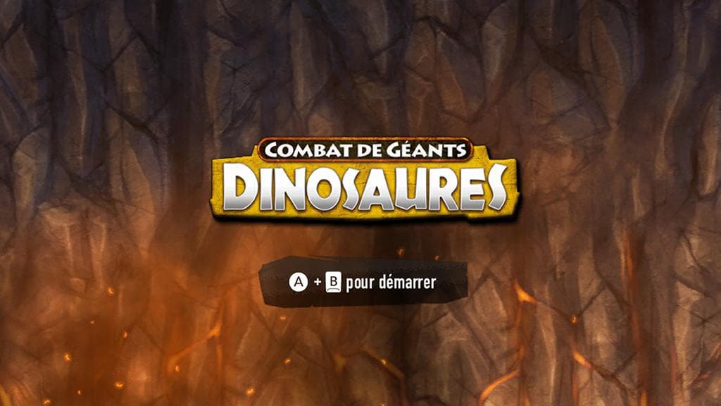 Combat De Géants - Dinosaures — écran titre